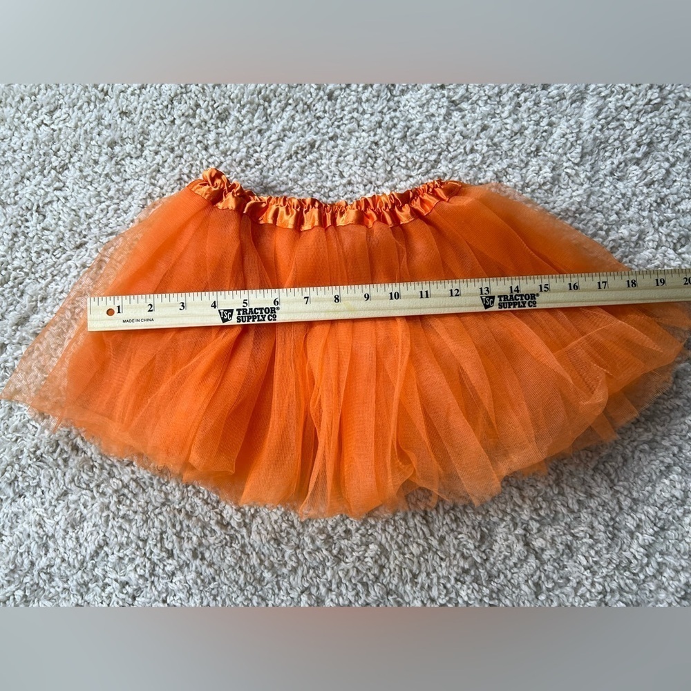 Orange Tutu and Chevron Leg Warmer + accessories Set - Picture 4 of 13